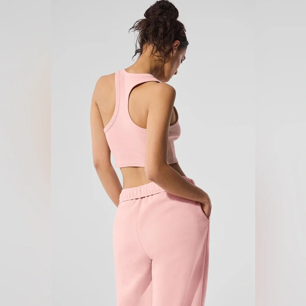 Alo Yoga Aspire Tank Pink Quartz/White S
